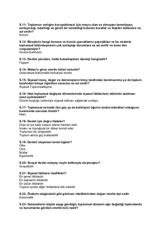 siyaset bilimi sorulari siyaset bilimi sorulari