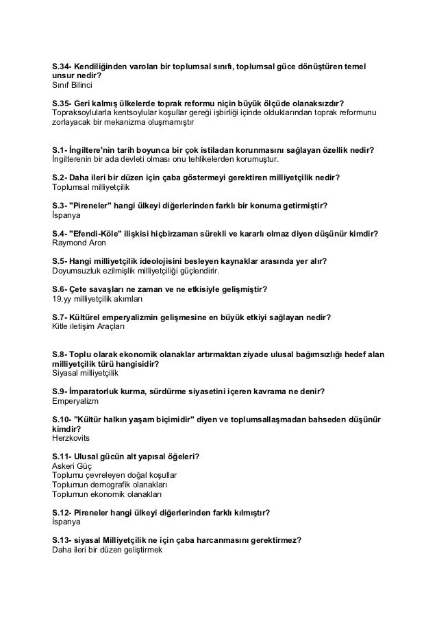 siyaset bilimi sorulari