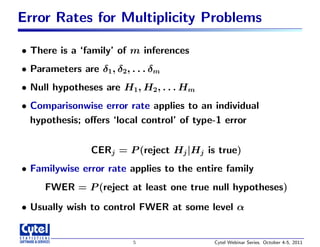 Si z slides-multiple comparisons procedures (east) 41pg | PDF
