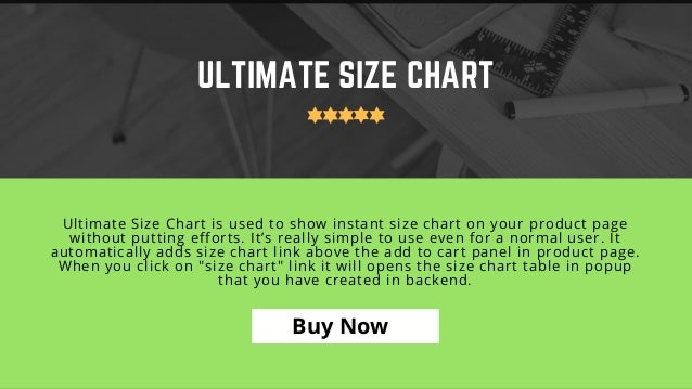 Pop Up Size Chart Shopify