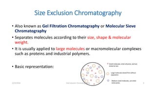 Size exclusion chromatograpy | PPTX