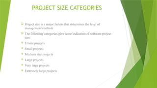 Some Size factors in software engineering | PPTX