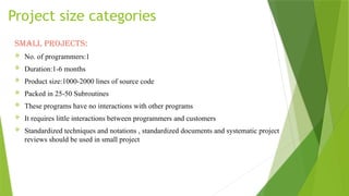 Some Size factors in software engineering | PPTX