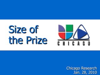 Size of  the Prize Chicago Research Jan. 28, 2010 