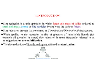Size Reduction especially for processing and food engineers | PDF