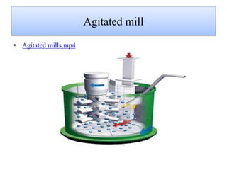 Agitated mill
• Agitated mills.mp4
 