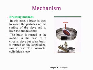 size separation d pharm 1st year pharmaceutics | PPTX