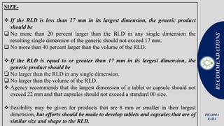 Size shape and other physical attributes guidance FDA.pptx