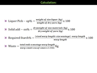 Calculation:
 