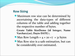 Database Sizing | PPT