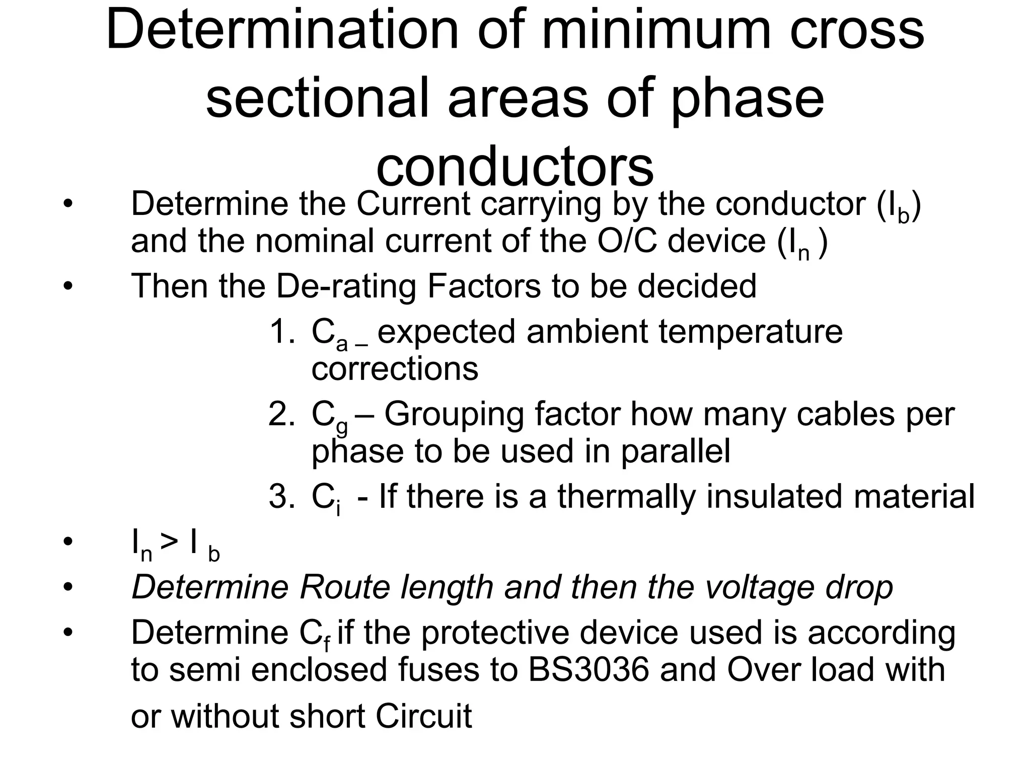 Sizing And Selection of Cable Systems.ppt | Technology & Computing