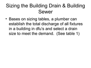 Sewage Riser Size Chart Sizing Sanitary Drainage, Vent, & Stormwater.ppt