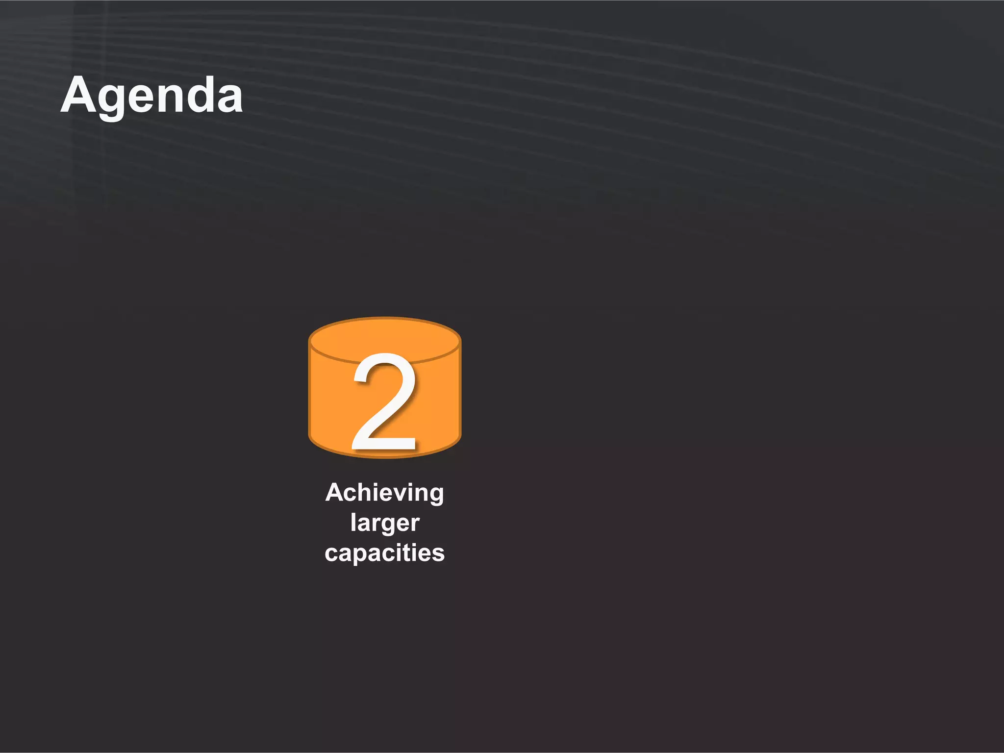 Achieving storage performance

• Storage array (RAID 1+0)
  ●   10 300GB SAS drives, 15k RPM
  ●   1.5 TB effective space
  ●   ~1500 IOPS = 1.0 IOPS/GB
• Set of drives (RAID 1+0)
  ●   4 750GB SATA drives, 10k RPM
  ●   1.5 TB effective space
  ●   ~300 IOPS = 0.2 IOPS/GB
• Go with higher quality storage
  ●   SAS > SATA ; SAN > DAS
 