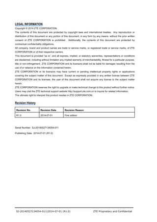 SJ-20140527134054-011-ZXUR 9000 UMTS (V4.13.10.15) Performance SJ-20140527134054-011-ZXUR 9000 UMTS (V4.13.10.15) Performance