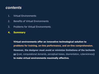 Sj 공학심리학 Virtural Environments