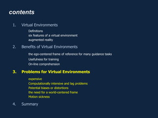 Sj 공학심리학 Virtural Environments