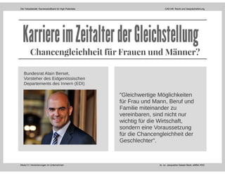 Die Teilzeitstrafe: Karrierestrafbank für High Potentials CAS HR: Recht und Gesprächsführung
Modul 3 I Versicherungen im Unternehmen lic. iur. Jacqueline Gasser-Beck, eMBA HSG
 