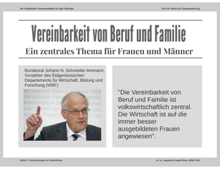 Die Teilzeitstrafe: Karrierestrafbank für High Potentials CAS HR: Recht und Gesprächsführung
Modul 3 I Versicherungen im Unternehmen lic. iur. Jacqueline Gasser-Beck, eMBA HSG
 