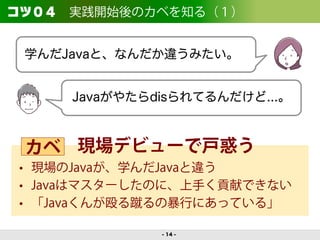Javaプログラミングをスッキリ学ぶ10のコツ