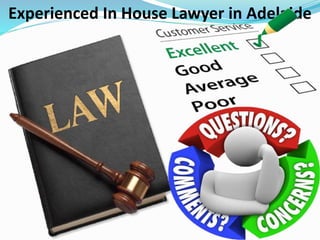 Experienced In House Lawyer in Adelaide
 