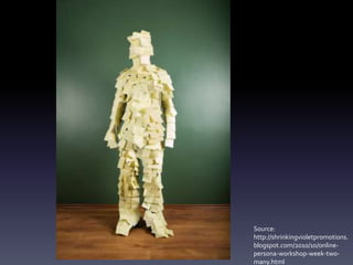 Source:
http://shrinkingvioletpromotions.
blogspot.com/2010/10/online-
persona-workshop-week-two-
many.html
 