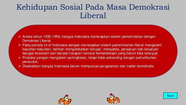 Kehidupan Sosial Dan Ekonomi Masa Demokrasi Liberal Kehidupan Sosial Dan Ekonomi Masa Demokrasi Liberal