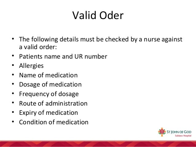 sjog subiaco hospital medication chart medication chart