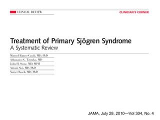 JAMA, July 28, 2010—Vol 304, No. 4
 
