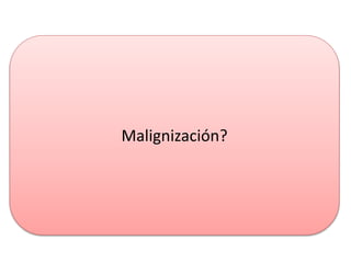 Malignización?
 