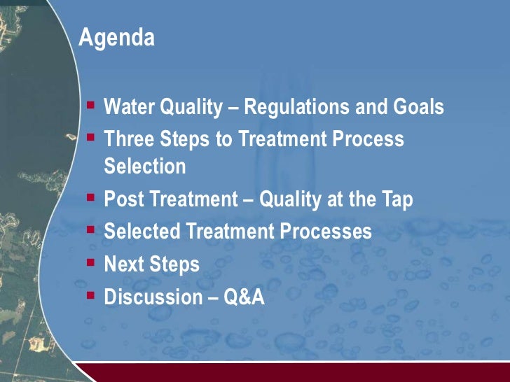 San Jacinto River Authority Water Quality 2011 Slide 2