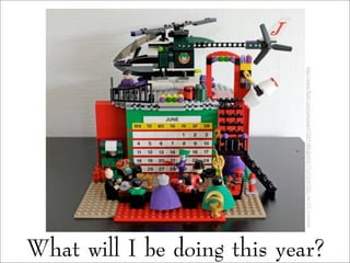What will I be doing this year?
http://www.flickr.com/photos/47287396@N05/7337314762/viaCCLicense
 