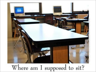 Where am I supposed to sit?
http://www.flickr.com/photos/33362297@N05/3293792305/viaCCLicense
 