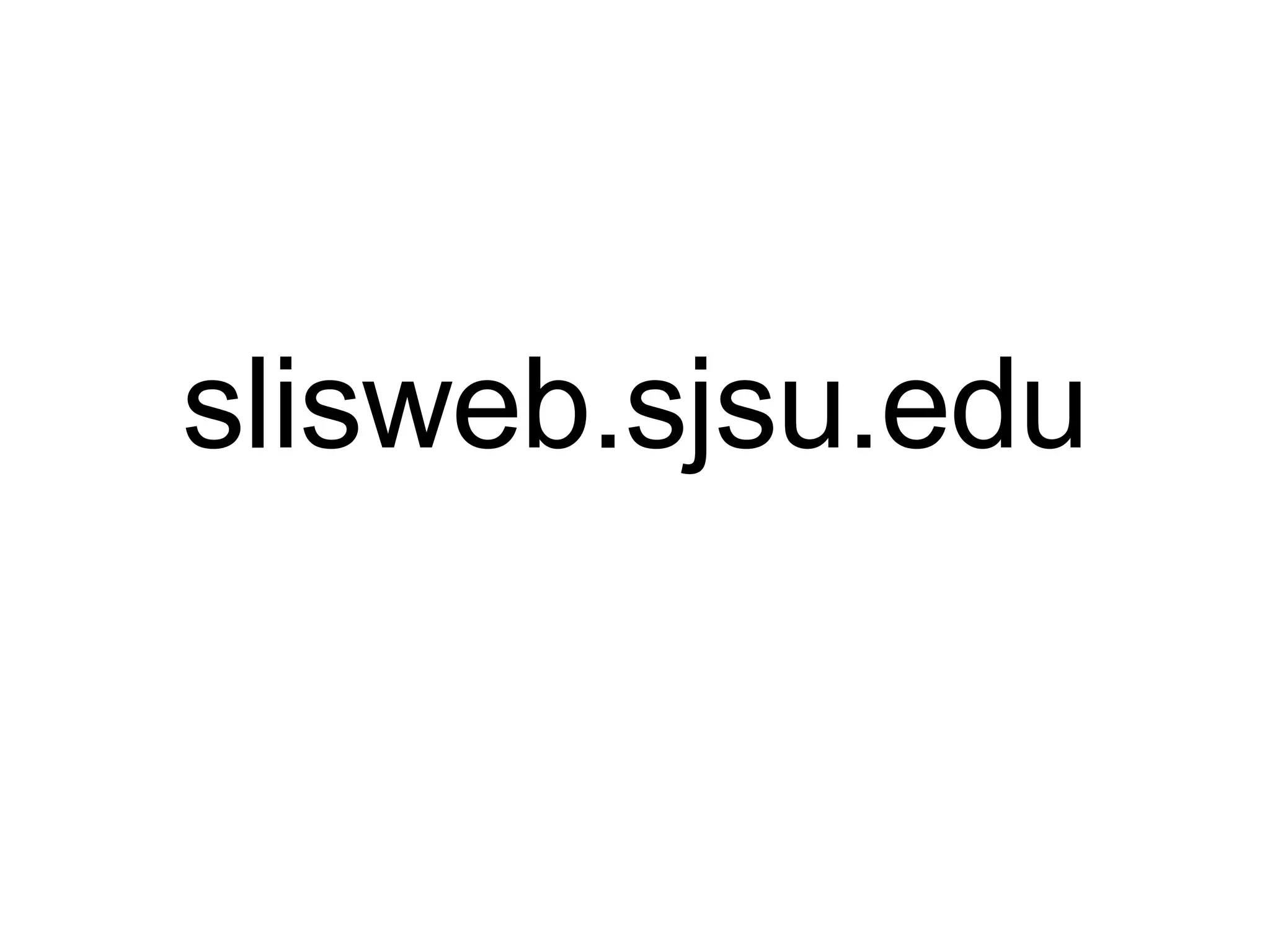 slisweb.sjsu.edu 