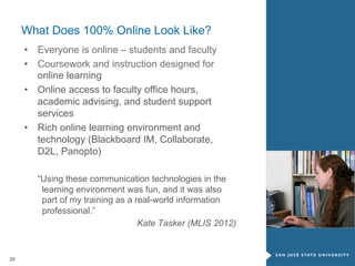 SJSU School of Library and Information Science Information Session - Canada (September 2013)