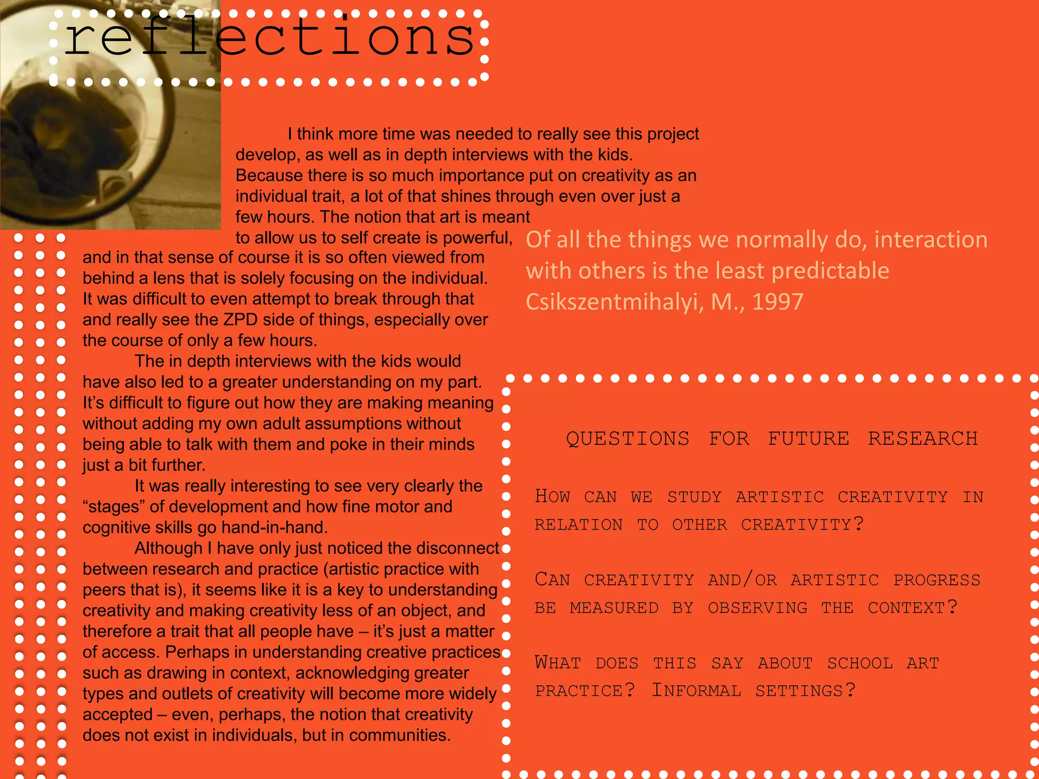 Can express ideas about artwork in detail