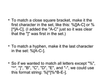 scanf function in c, variations in conversion specifier | PPT
