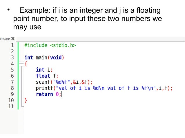 scanf function in c, variations in conversion specifier