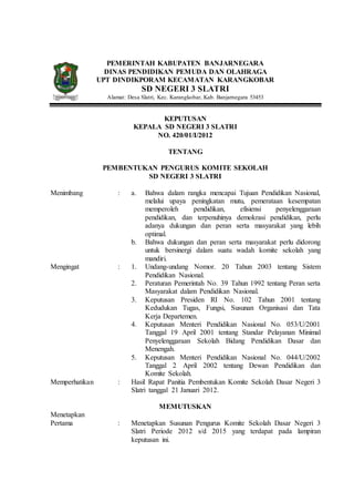 Sk pembentukan-komite-sekolah