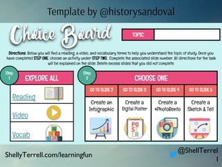Template by @historysandoval
ShellyTerrell.com/learningfun
@ShellTerrel
l
 