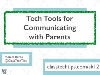 Tech Tools for Communicating with Parents
