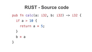 RUST - Source code
 