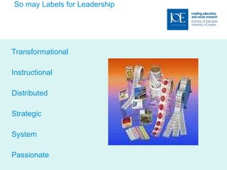 So may Labels for Leadership Transformational Instructional  Distributed Strategic System  Passionate 
