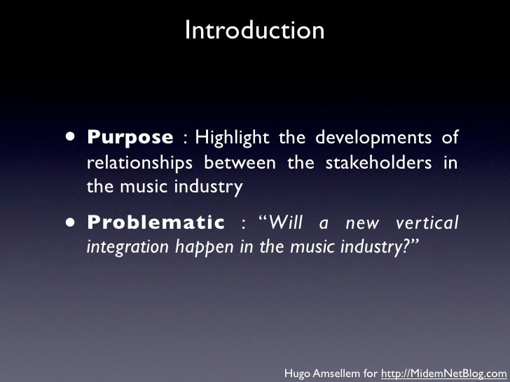 analysis of the music industry The music industry consists of the companies and individuals that earn money by creating new songs and pieces and selling live concerts and shows,. analysis of the music industry The music industry consists of the companies and individuals that earn money by creating new songs and pieces and selling live concerts and shows,.