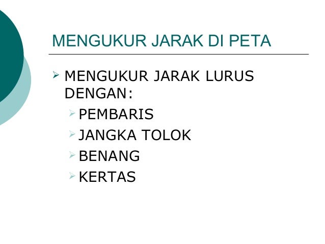 Skala dan jarak