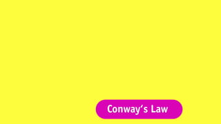 Conway‘s Law
 