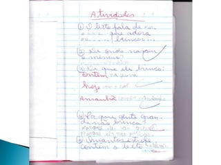 Skans do projeto construindo novos conhecimentos 2013