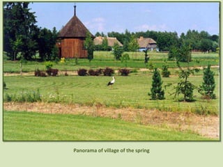 Panorama of village of the spring
