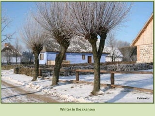 Winter in the skansen