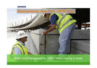 Meadowlands, New York - RFID Tags




Better planning leading to ~ US$1 million saving in costs
  17
 