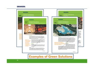 Examples of Green Solutions
36
 